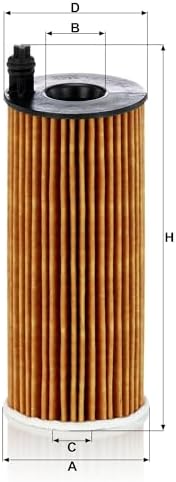 Mann Filter HU 6004 x Cartridge Oil Filter Replacement Compatible With BMW 328d (2014-2018), 328d xDrive (2014-2017), 535d (2014-2016), 535d xDrive (2014-2016), X3 xDrive28d (2016-2017)