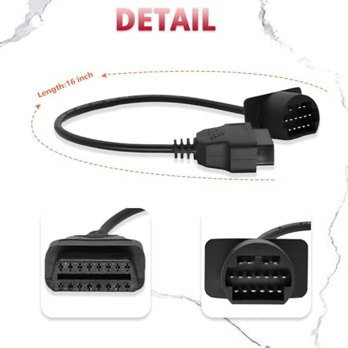 OBD2 Adapter for Toyota 17 Pin OBD1 to 16 Pin OBD2 Diagnostic Cable