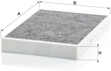 Mann Filter CUK 34 003 Automotive Cabin Air Filter with Activated Carbon, Car & Truck Passenger Compartment OEM Filter Replacement for Volvo: XC60, XC90, S60 and more