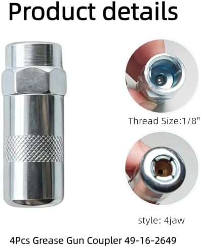 Grease Gun Coupler Replacement for Millwukeei Cordless Grease Guns