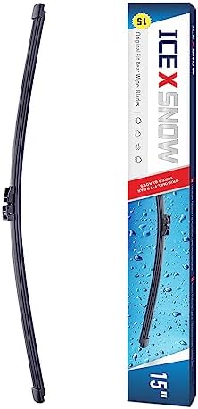 15" Rear Wiper Blade Replacement for 2023-2015 Ford Edge,2013-2007 BMW X5, 2011-2010 Volvo XC60/ 2012-2007 XC90 Rear Windshield Wiper Blade(A380H) 3397008050