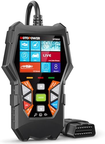 MOTOPOWER MP69040 Car OBD2 Scanner Check Engine Fault Code Reader Diagnostic Scan Tool, Black