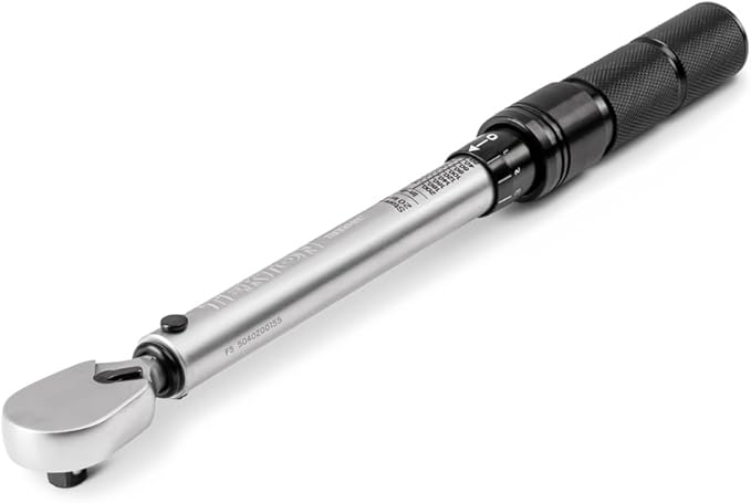 TEKTON 1/4 Inch Drive 90-Tooth Dual-Direction Micrometer Torque Wrench (20-200 in-lb) | TRQ50402