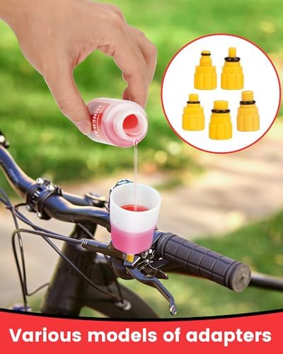 Brake Bleed Kit for Shimano, TEKTRO, TRP Hydraulic Disc Brakes, Mountain Brake Bleed Kit Including High Performance Mineral Oil Brake Fluid.