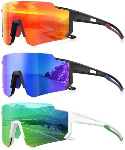 Sports Polarized Sunglasses Men Women for Running Baseball Hiking