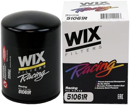 WIX 51061R Racing High Efficiency Endurance Oil Filter, Built for Dirt, Clay or Off-Road Tracks