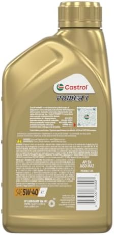 Castrol Power1 4T 5W-40 Full Synthetic Motorcycle Oil, 1 Quart, Pack of 6