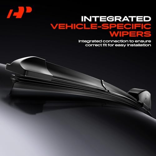 A-Premium 24"+16"+11" Windshield Wiper Blades with Wear Indicator & Towel