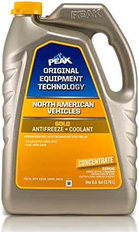 PEAK OET Gold Concentrate Antifreeze/Coolant for North American Vehicles