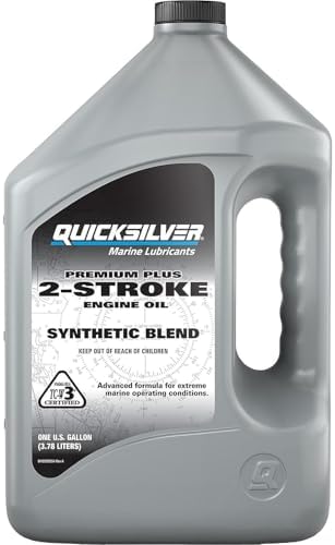 Quicksilver Premium Plus Synthetic Blend 2-Stroke Engine Oil, 1 Gallon