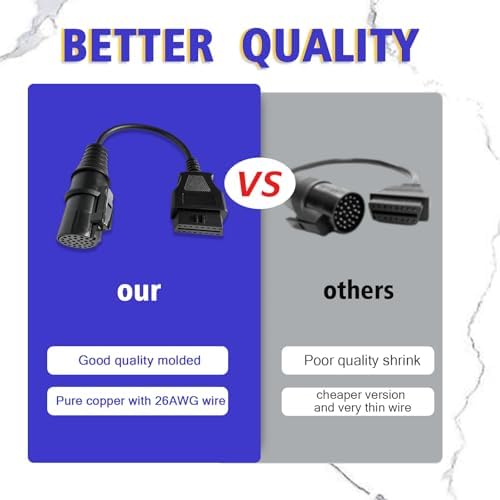 Truck OBD1 to OBD2 Cable for Iveco 30 Pin OBD2 Diagnostic Cable Adapter