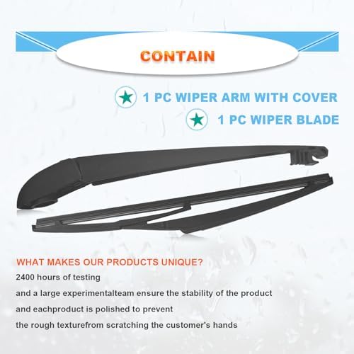 Rear Windshield Wiper Blade Kits, Compatible With Grand Cherokee 2014-2022, 11" (280mm), OEM: 68197131AA