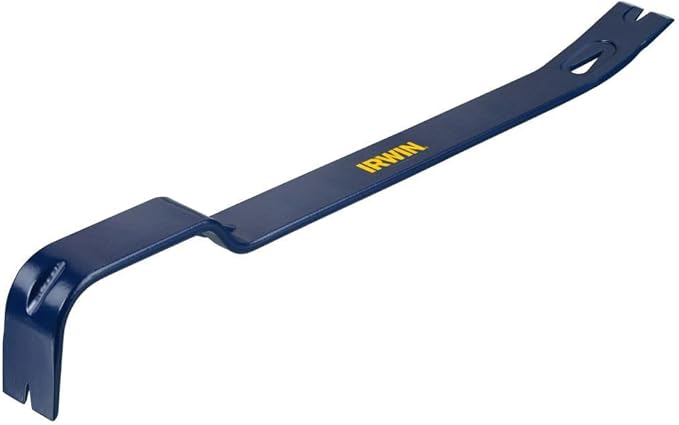 IRWIN Pry Bar, 2 in 1 Spring Steel Flat, 21 Inch (IWHT55180)