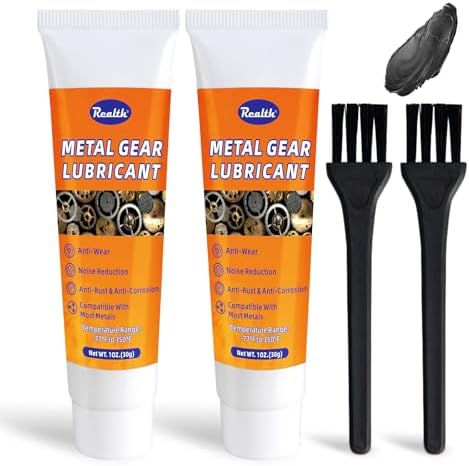 Metal Gear Grease Anti-Wear Rust Resistant 1 oz, 2 Pack