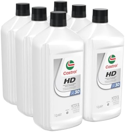 Castrol HD-30 Motor Oil, 1 Quart, Pack of 6