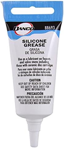 DANCO Waterproof Silicone Faucet Grease | Silicone Sealant | Plumbers Valve Grease for O-Rings | 0.5 oz. (88693IP) | Pack of 3