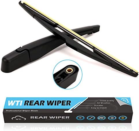 WTI Rear Wiper Arm Blade Set Compatible With Ford Edge 2007-2014 / Compatible With Lincoln MKX 2007-2014 SUV Rear Windshield Window Wiper Kits Assembly New Replacement Fit 9T4Z17526F 9T4Z17526-F