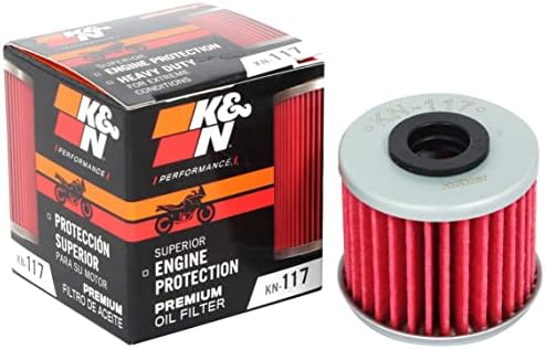 K&N Motorcycle Oil Filter: High Performance, Premium, KN-117
