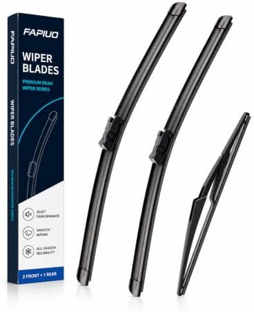 26"+19"+12" Front and Rear Windshield Wiper Blades Replacement for Infiniti QX60 2022-2025, 22mm Push Button (Set of 3)