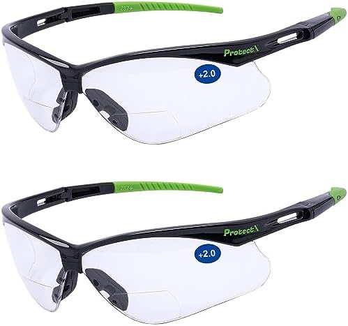 ProtectX Classic Safety Glasses, Anti-Fog Scratch Resistant Lenses