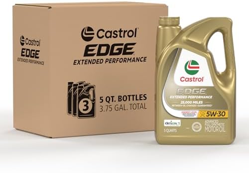 Castrol EDGE Extended Performance 5W-30 Adv Full Syn Motor Oil, 5Qt, 3 Pack