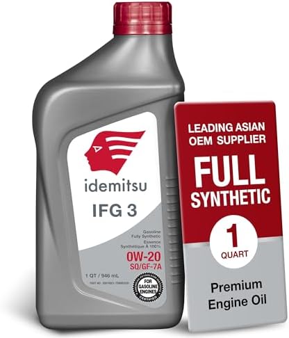 Idemitsu IFG3 0W-20 SP/GF-7A Full Synthetic Motor Oil – 1 Quart