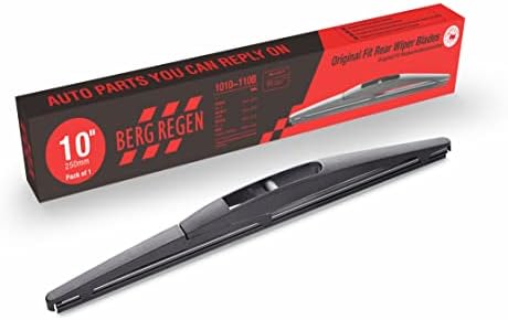 BERG REGEN Rear Wiper Blades 10 inch(10-B), Replacement For Honda HR-V 22-16, Mitsubishi Outlander Sport 21-11, Infiniti QX56 13-11, QX80 21-14, CX-3 21-16, Back Windshield Wiper Blades +More Cars