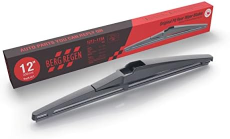 BERG REGEN Rear Wiper Blade 12 inch (12-A), Replacement For Highlander 2019-2001, RAV4 12-01, Matrix 14-10, Venza 14-09, Durango 22-11, Journey 22-08, GX460 18-10, Back Windshield Wiper +More Cars