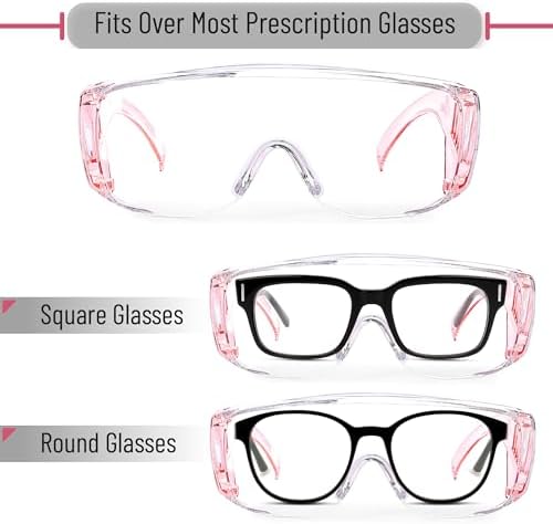 UNCO- Safety Goggles Over Glasses, Protective Goggles, Anti Fog, Work, Safety Glasses Over