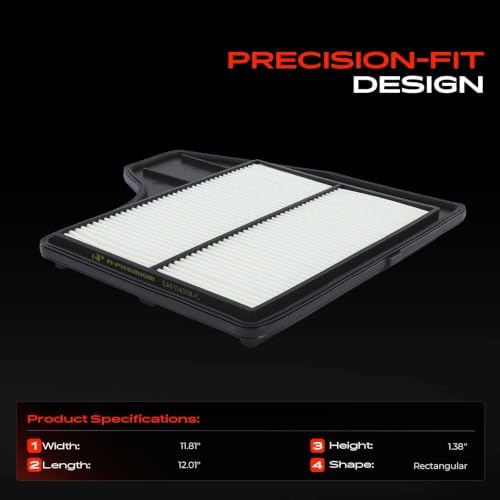 A-Premium Engine Air Filter Compatible with Nissan Model