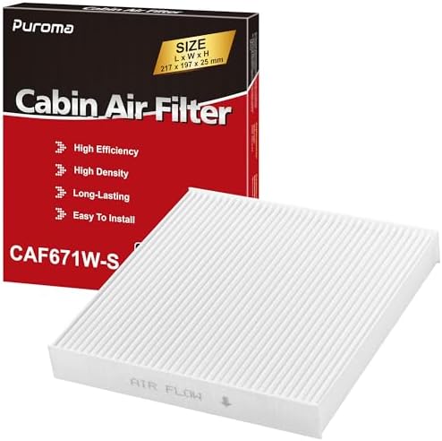 Puroma Cabin Air Filter Multi-Layer for CF11671 6090C CAF1864P Jeep Mazda