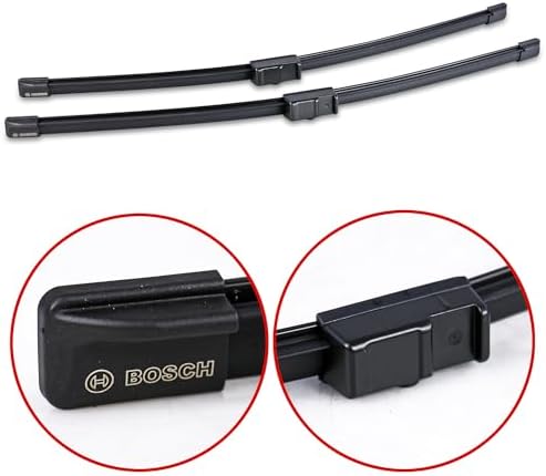 BOSCH 3397118925 AeroTwin Wiper Blades - Set of 2 (21"& 21") Side Lock 22mm