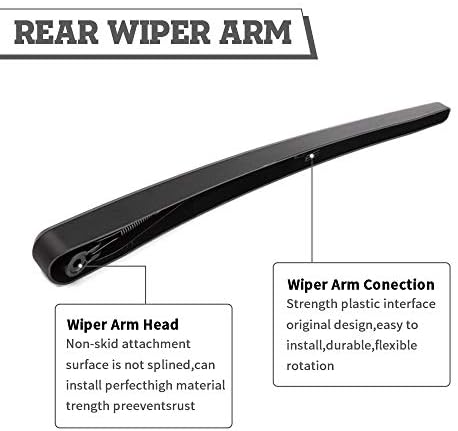 Rear Wiper Arm Blade Kit for Chevrolet Equinox GMC Terrain 2010-2017