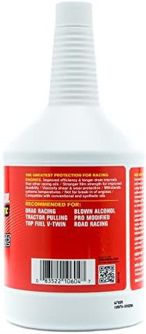 Red Line 10604 60WT Racing Oil Synthetic - Quart (12 Pack)