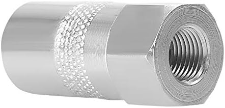 PROLUBE Heavy Duty 3-Jaw Grease Coupler | With Ball Check | 10,000 PSI | Use with Hand & Air Operated Grease Guns | 1/8” NPT Threads (43525)