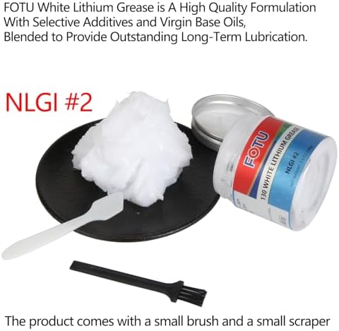 FOTU 130 White Lithium Grease, Multi‑Purpose Lubricant for Metal Parts