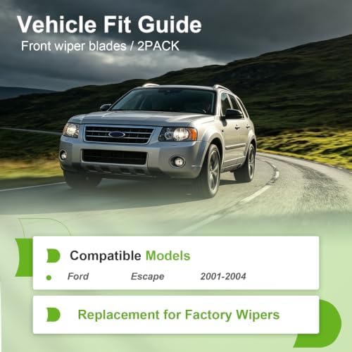 PARRATI® 19'' + 19'' Windshield Wiper Blades for 2001-2004 Ford Escape