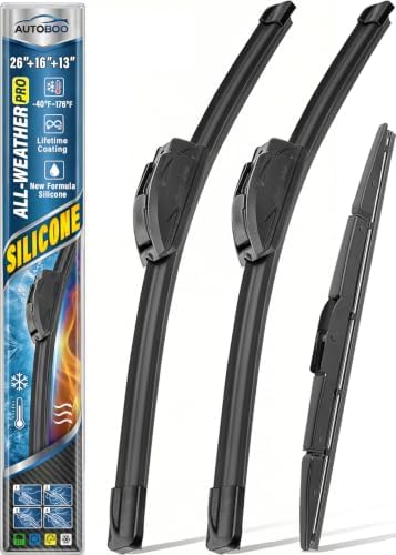 AUTOBOO Silicone Windshield Wiper Blade Replacement for Honda CRV 2012-2016
