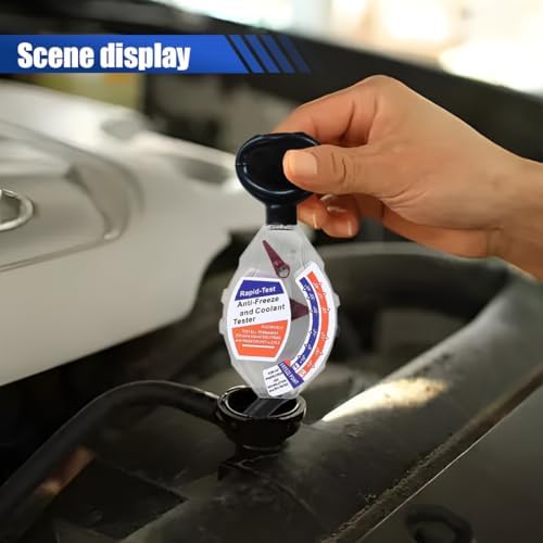 Dial Type Antifreeze Coolant Tester, Accurate Automotive Battery Liquid Hydrometer Densitometer 6/12/24V for Ethylene Glycol Coolant, Universal Freeze Testing Tool with °F/°C Dual Scale