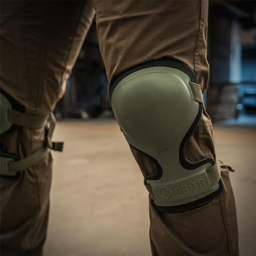 GRITR Tactical Knee Pads - Heavy Duty Knee Protectors, Range Green
