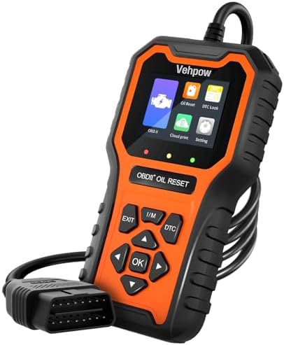 OBD2 Scanner, Code Reader OBDII Scan Tool for Check Engine Light/Oil Light Reset, Fast and Accurate Fault Diagnostic Scan Tool for Car 1996+, 2.8'' Color Screen