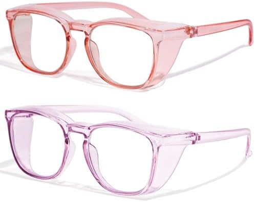 Safety Glasses Anti Fog Clear Blue Light Blocking Eye Protection Nurse Goggles for Women Men