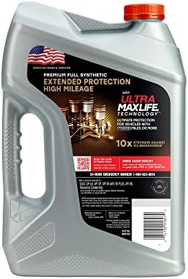 Valvoline Extended Protection High Mileage with Ultra MaxLife Technology 5W-30 Full Synthetic Motor Oil 5 QT (Pack of 2)