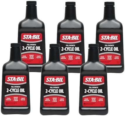 STA-BIL Full Synthetic 2-Cycle Oil, 13 oz, 6-Pack
