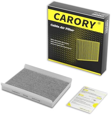 CARORY Cabin Air Filter w/Activated Carbon for Hyundai Elantra 07-16 (Except Touring), Kia Forte 14-18, Hyundai Accent 08-11, Elantra GT 13-17, Kia Forte5 14-18, Forte Koup 14-17, Rondo 14-17, CF728
