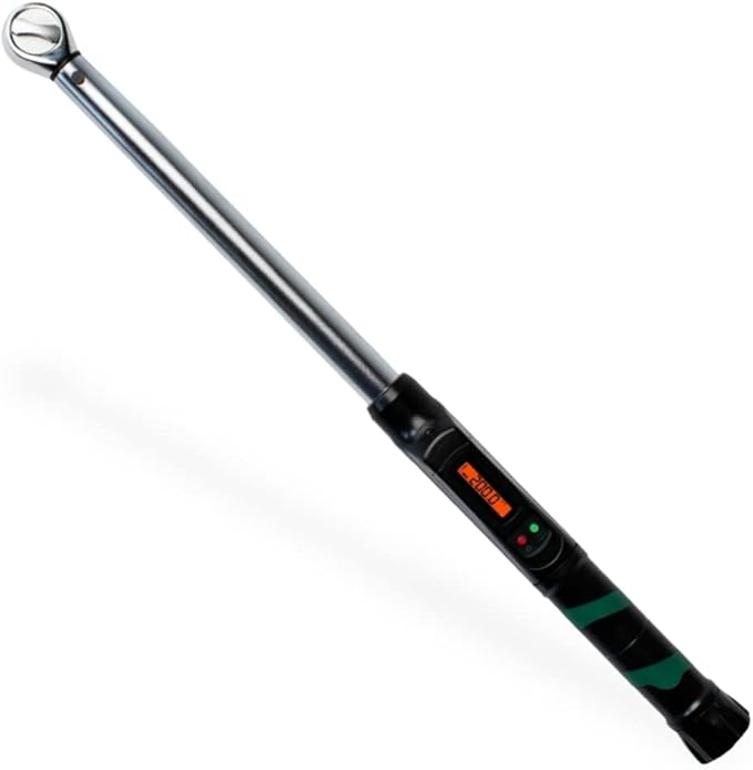 Digital Torque Wrench 1/2" Drive (25-250 ft-lb) - Professional Electronic & Click-Style Torque Tool for Automotive, Mechanic, Motorcycle, & Bike Maintenance - Precision Calibrated