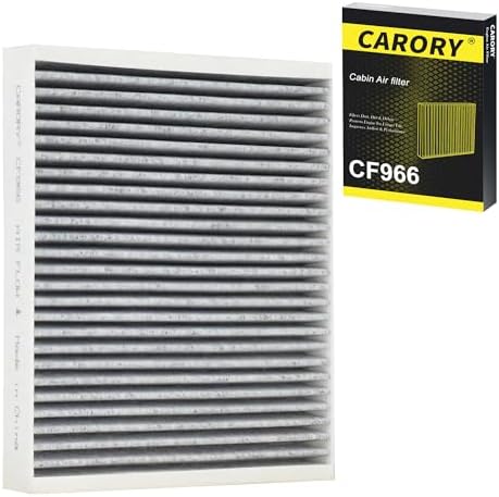 CARORY Cabin Air Filter w/Activated Carbon for Chevy, GMC, Cadillac, Buick Select Models - Silverado, Sierra, Equinox, Acadia, Blazer, Colorado, Malibu, Tahoe, Terrain, Traverse, and More, CF966