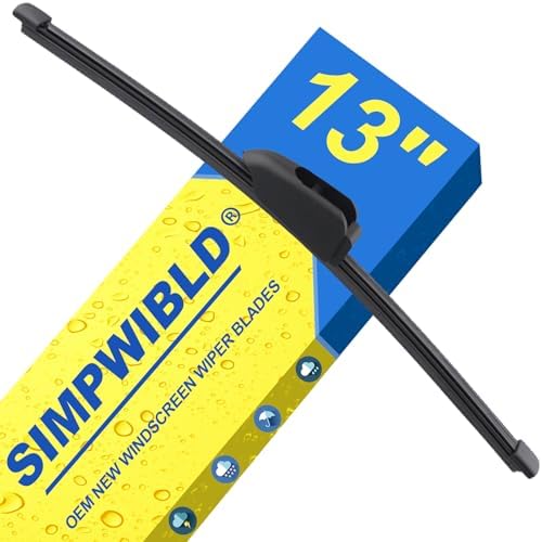 SIMPWIBLD Wiper Blades Premium All-Seasons Durable Stable And Quiet OEM Quality Rear Windshield Wipers 13" (Set of 1)