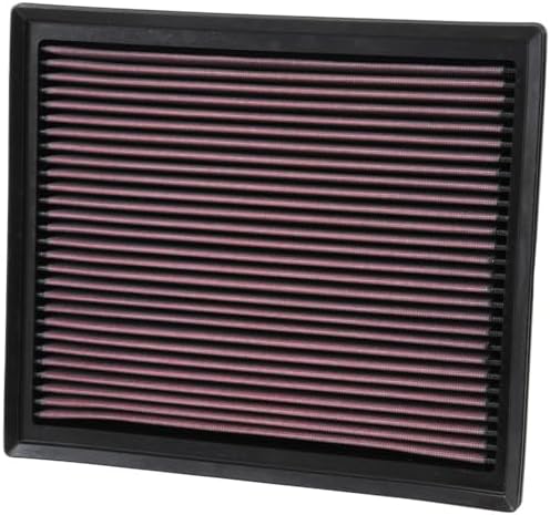 K&N High-Flow Original Lifetime Engine Air Filter: Increase Power: Premium, Washable: Compatible with 2014-2024 TOYOTA: Tacoma, Tundra, Sequoia, 33-5017