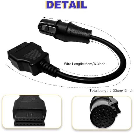Truck OBD1 to OBD2 Cable for Iveco 30 Pin OBD2 Diagnostic Cable Adapter